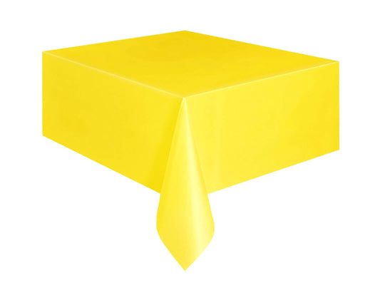 Plastikinė staltiesė geltona 137 x 274 cm