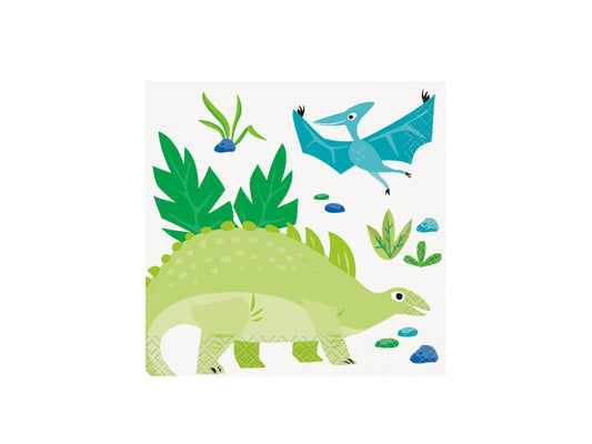 Servetėlės Dinozaurai 16 vnt. 25 cm