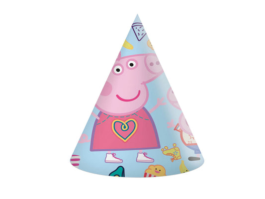 Popierinės kepurėlės Peppa Pig 6vnt. pakuotėje