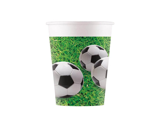 Popieriniai puodeliai Futbolas 8 vnt.