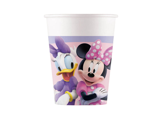 Popieriniai puodeliai Minnie 200 ml, pakuotėje 8 vnt.