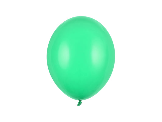Lateksinis balionas vienspalvis - žalias 27 cm 5 vnt