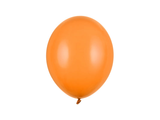 Lateksinis balionas vienspalvis - mandarininė 27 cm 5 vnt