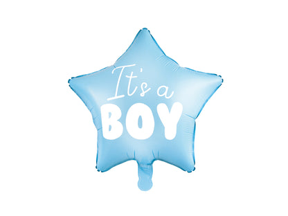 Folinis balionas žvaigždė It's a Boy  48cm, šviesiai mėlynas