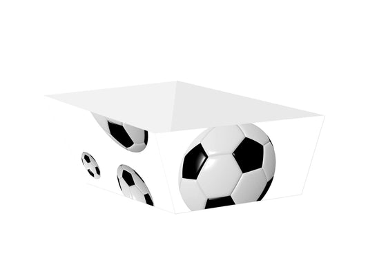 Popierinės užkandžių dėžutės Futbolas 4 vnt.